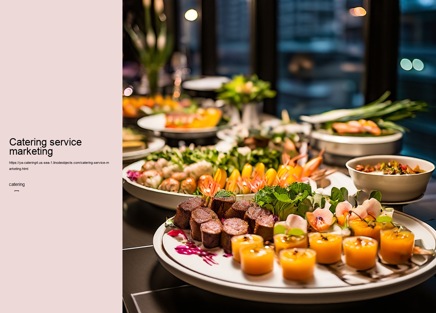 Catering service marketing